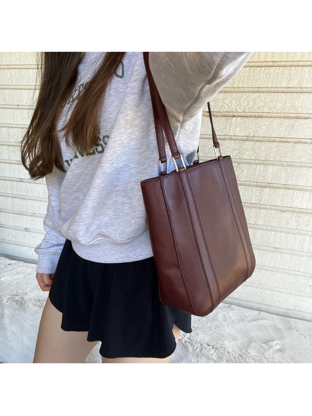 COACH Burgundy Y2K Magazine Tote Shoulder Bag 6706 Vintage - Picture 13 of 13